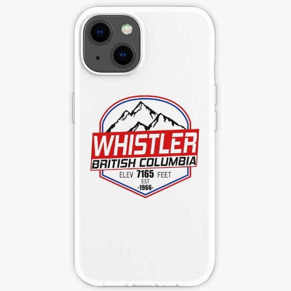 Ski Whistler B.C Canada Skiing and Mountain Biking Paradise iPhone Soft Case
