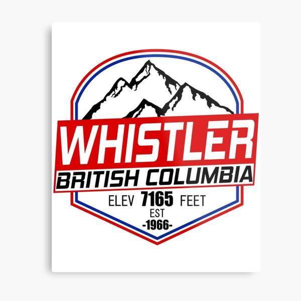 Ski Whistler B.C Canada Skiing and Mountain Biking Paradise Metal Print