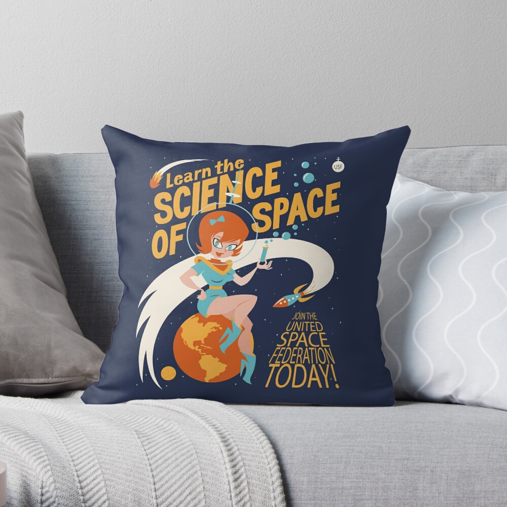 Item preview, Throw Pillow designed and sold by nocturnalgeek.