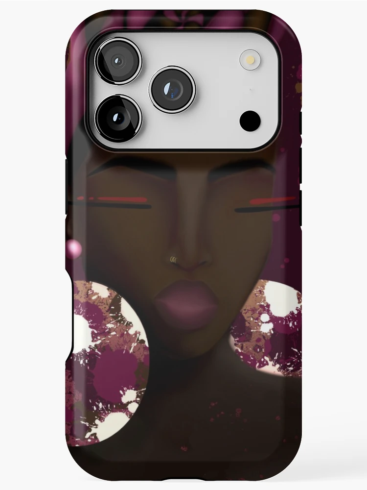 Thumbnail 1 of 4, iPhone Case, Dark Chocolate Raspberry designed and sold by DAMCDesigns.