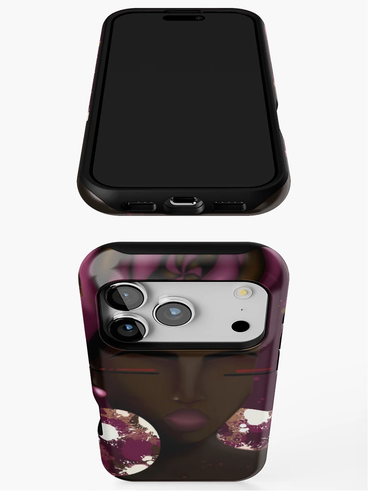 Thumbnail 3 of 4, iPhone Case, Dark Chocolate Raspberry designed and sold by DAMCDesigns.