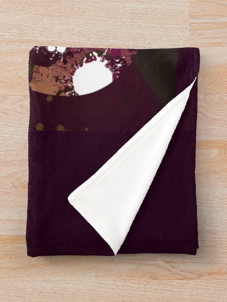 Thumbnail 3 of 6, Throw Blanket, Dark Chocolate Raspberry designed and sold by DAMCDesigns.