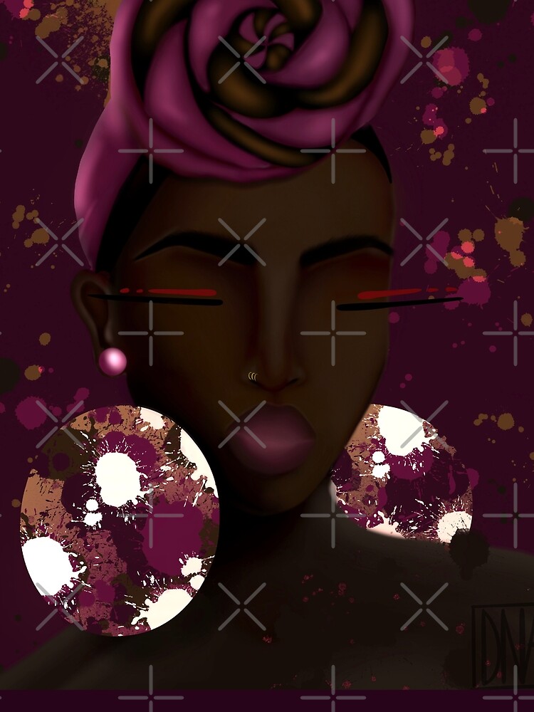Thumbnail 3 of 3, Scarf, Dark Chocolate Raspberry designed and sold by DAMCDesigns.