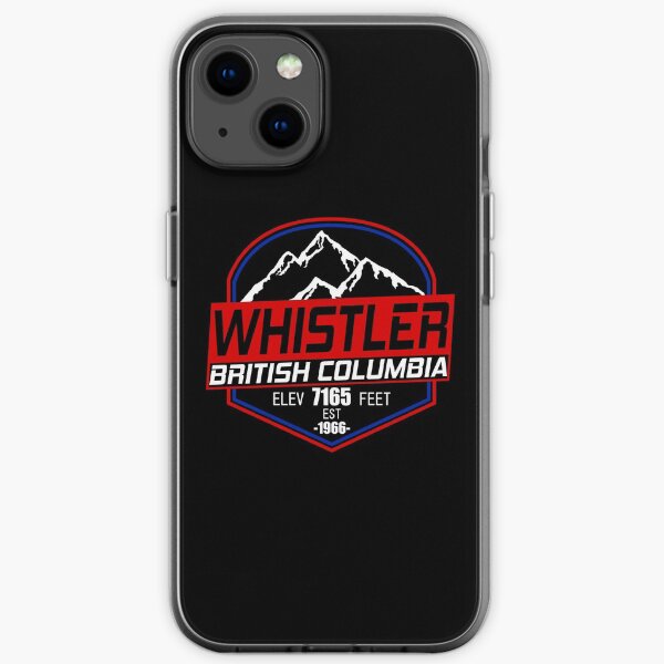 Ski Whistler B.C Canada Skiing and Mountain Biking Paradise iPhone Soft Case