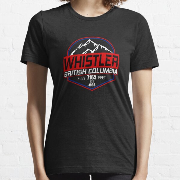 Ski Whistler B.C Canada Skiing and Mountain Biking Paradise Essential T-Shirt