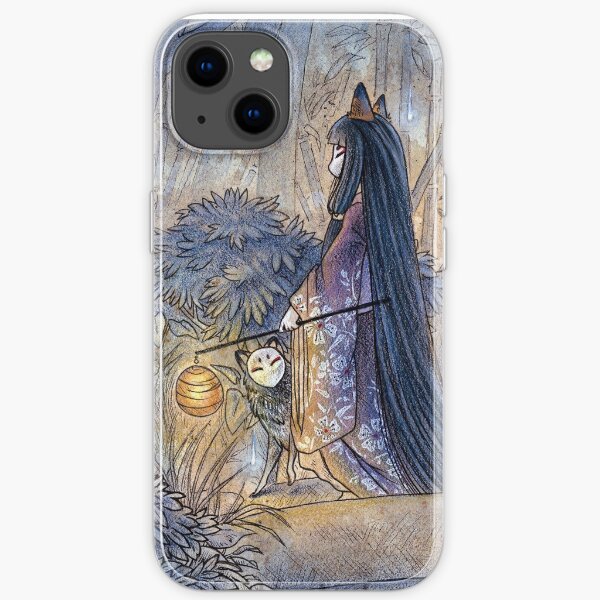 Silent Crossing - TeaKitsune Fox Yokai iPhone Soft Case