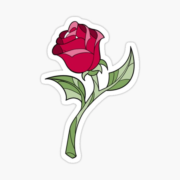 Enchanted Rose Stickers Redbubble