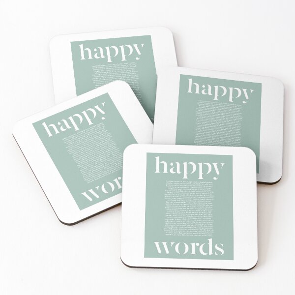 Artikelvorschau, Happy Words – Inspiring message - Green entworfen und verkauft von STYLE + EXPRESSION.