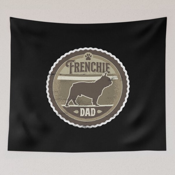 Item preview, Frenchie Dad - Distressed French Bulldog Silhouette Design designed and sold by DoggyStyles.