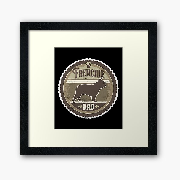 Item preview, Frenchie Dad - Distressed French Bulldog Silhouette Design designed and sold by DoggyStyles.
