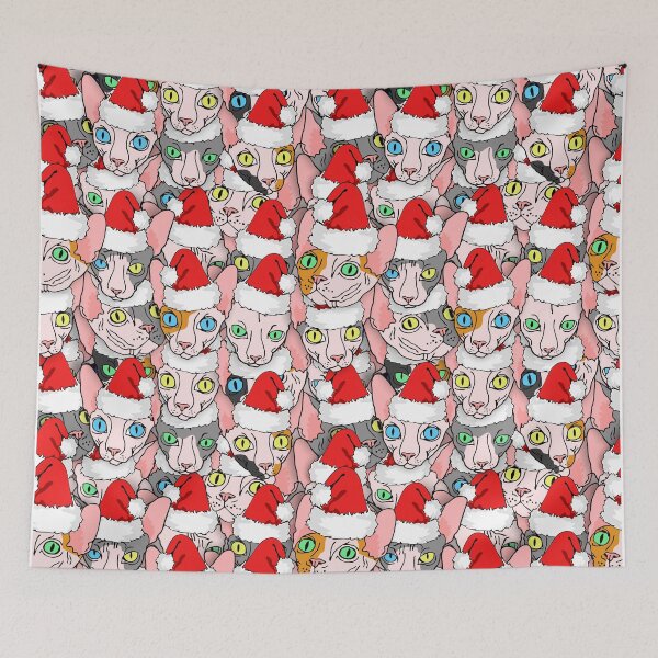 Item preview, Christmas sphynx (naked cat) designed and sold by B0red.