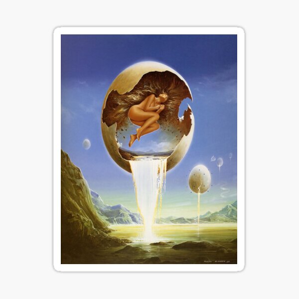 #SalvadorDali #EggPainting - Year of #Clean #Water - List of Creation Story Sticker