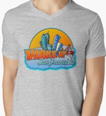 Wake Up San Francisco Men's V-Neck T-Shirt
