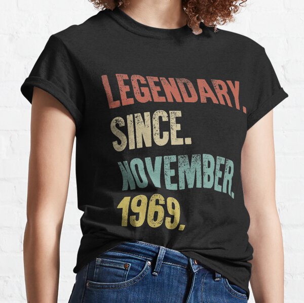 Retro Vintage 50th Birthday Legendary Since November 1969 Classic T-Shirt