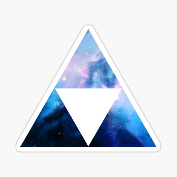 Galaxy Triforce Sticker