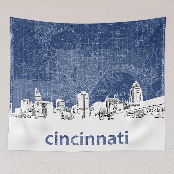Item preview, cincinnati skyline designed and sold by BekimART.