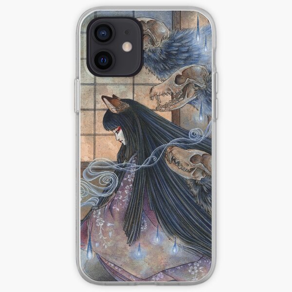 Unmasked - Kitsune Fox Yokai Skull iPhone Soft Case