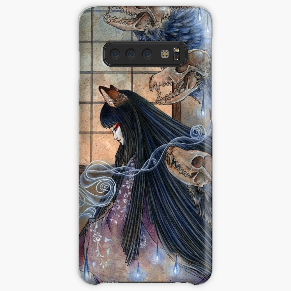 Unmasked - Kitsune Fox Yokai Skull Case & Skin for Samsung Galaxy