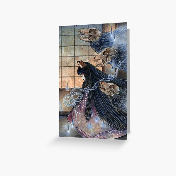 Item preview, Unmasked - The Fox Woman and her Spirits designed and sold by TeaKitsune.