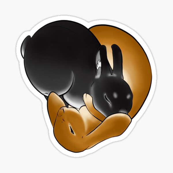 Buns in Love Sticker