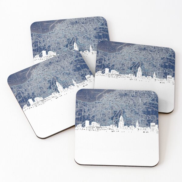 Item preview, cleveland skyline designed and sold by BekimART.