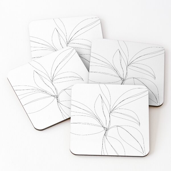 Artikelvorschau, Botanische Blätter Linie Kunstskizze entworfen und verkauft von meggydesigns.