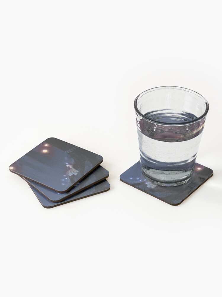 Alternate view of Forest Ghost - TeaKitsune Fox Yokai Coasters (Set of 4)