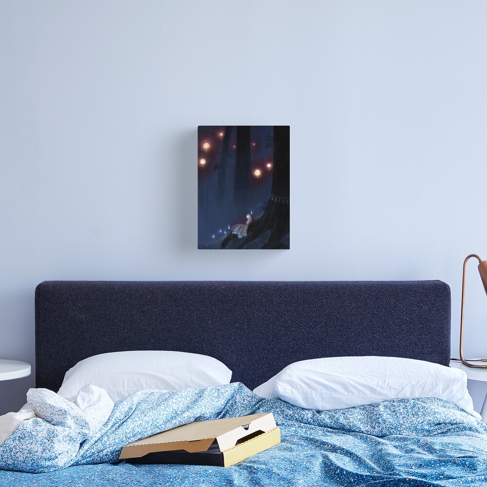 Forest Ghost - TeaKitsune Fox Yokai Canvas Print