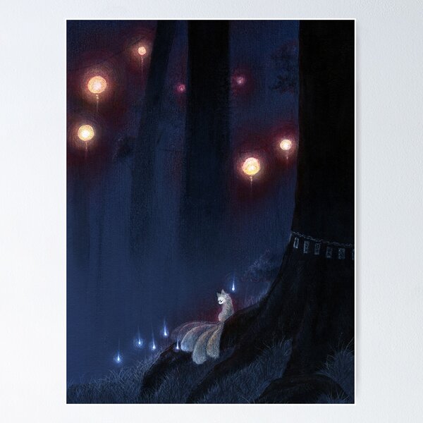 Item preview, Forest Ghost - Spirit of the Dark Wood designed and sold by TeaKitsune.