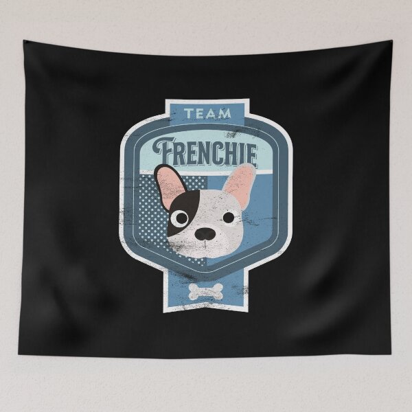Item preview, Team Frenchie - Distressed French Bulldog Beer Label Design designed and sold by DoggyStyles.