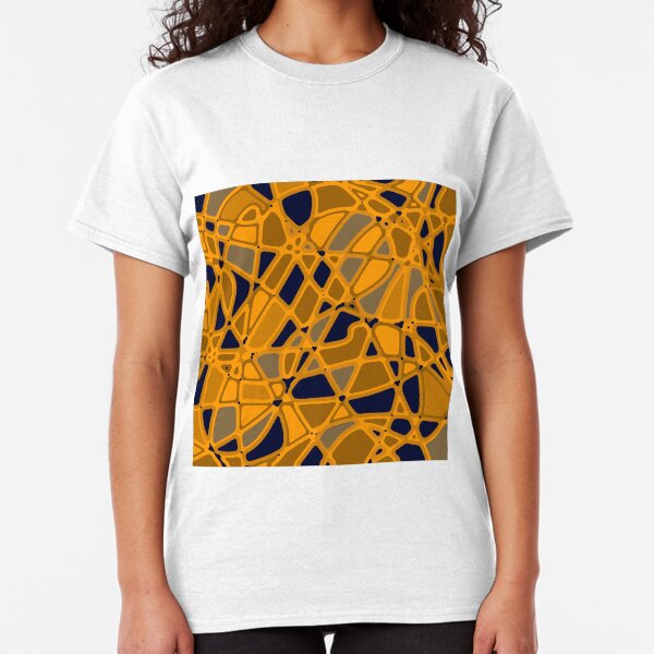 Stained Glass -- Gold and Deep Purple Classic T-Shirt