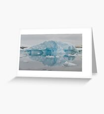 Grounded iceberg Antarctica Greeting Card