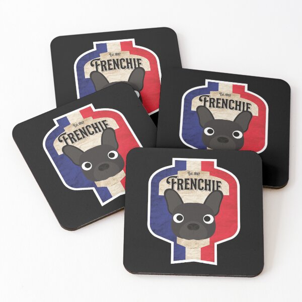 Item preview, Frenchie - Distressed French Bulldog Beer Label Design designed and sold by DoggyStyles.
