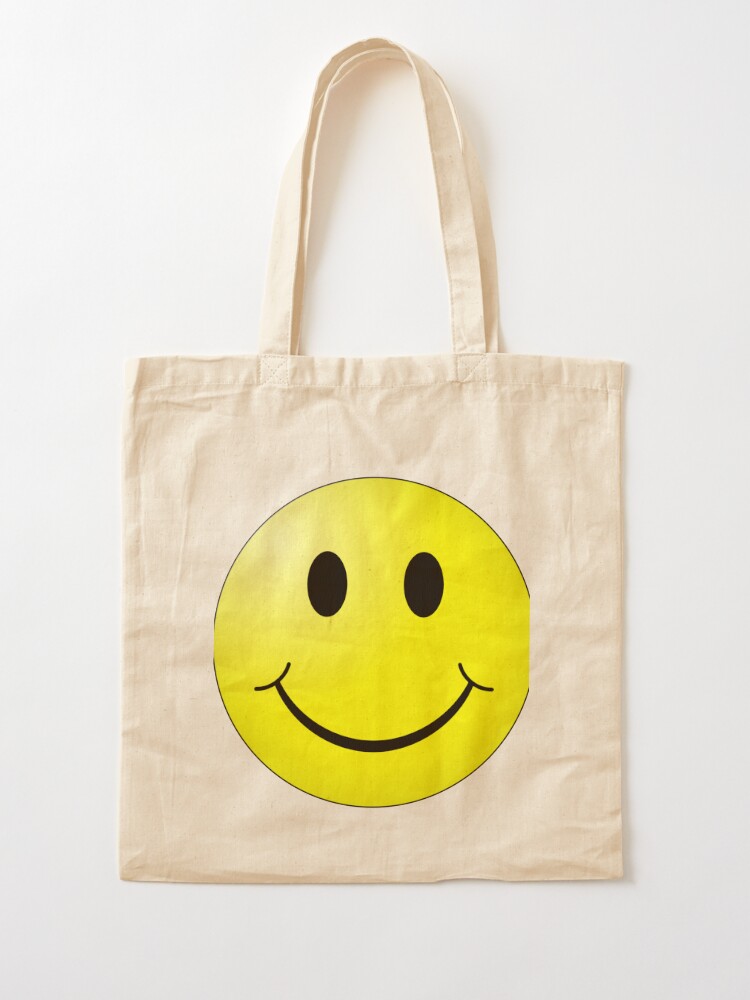 smiley face tote bag