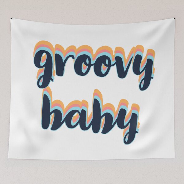 Item preview, groovy baby navy  designed and sold by aprilconway.