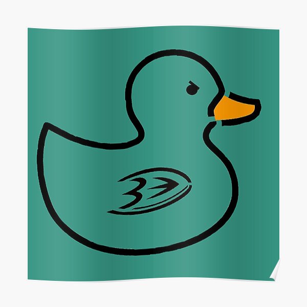 Anaheim Rubber Ducks - Teal Poster