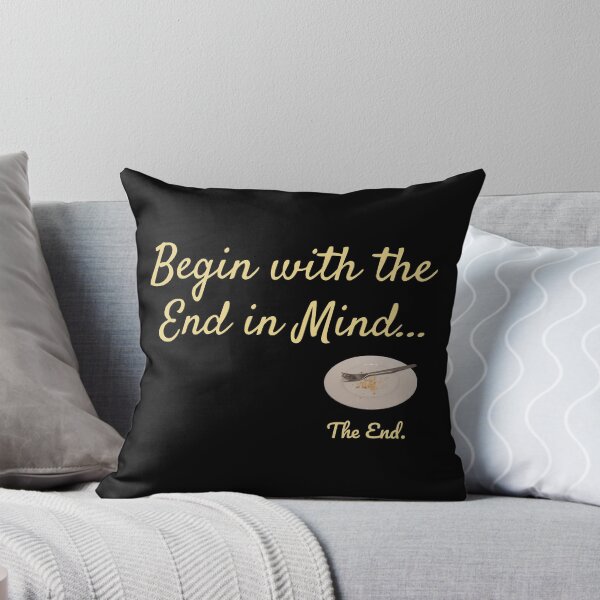 Item preview, Begin with the End in Mind (empty dessert plate) designed and sold by ukufiti.