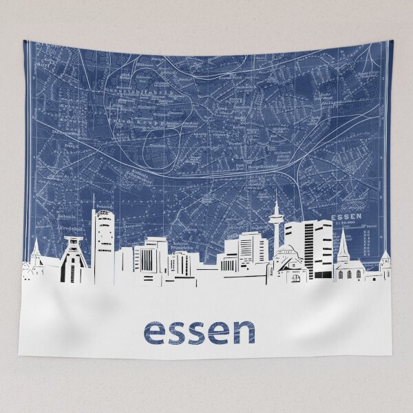 Item preview, essen skyline designed and sold by BekimART.