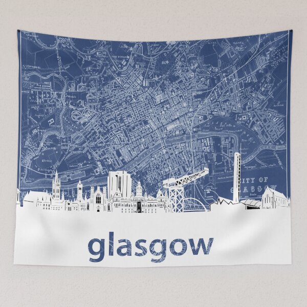 Item preview, glasgow skyline designed and sold by BekimART.