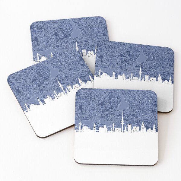 Item preview, hamburg skyline designed and sold by BekimART.