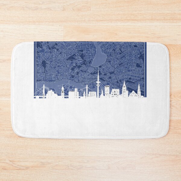 Item preview, hamburg skyline designed and sold by BekimART.