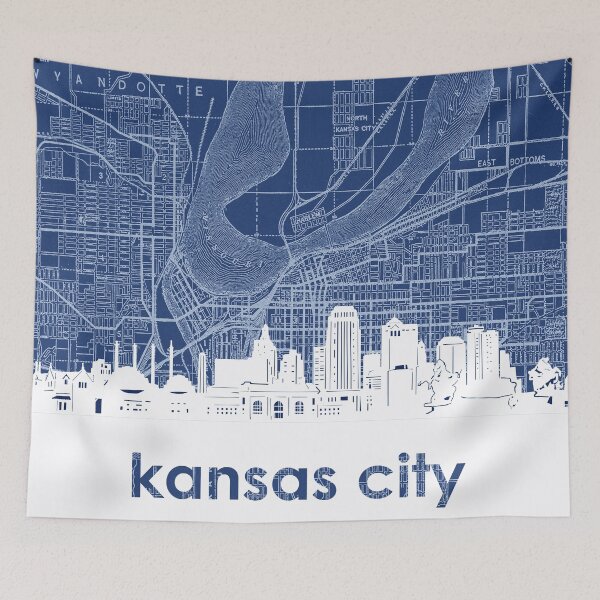 Item preview, kansas city skyline designed and sold by BekimART.