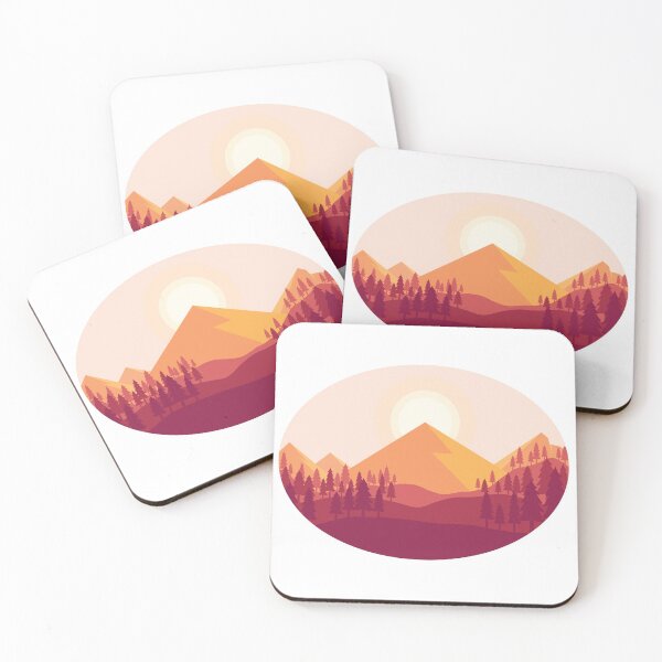 Item preview, Sunset Mountain Landscape designed and sold by Lil-Salt.
