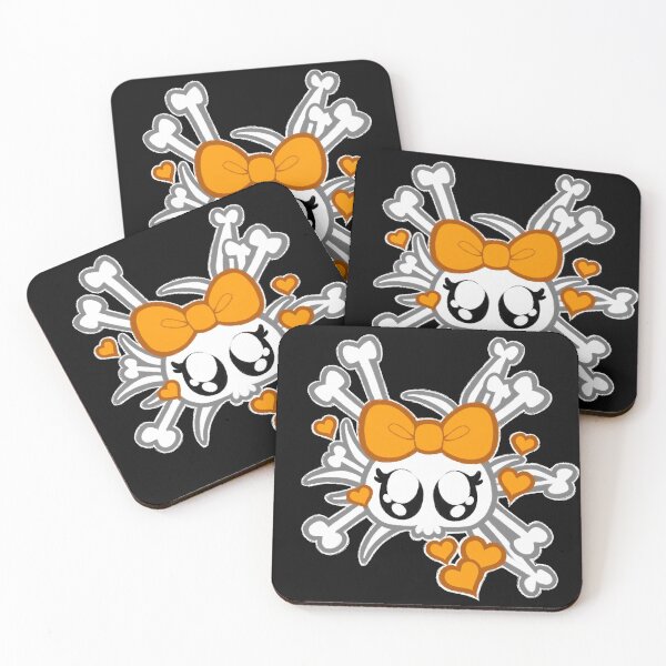 Item preview, Kawaii Skulls - BLACK designed and sold by Penelope Barbalios.