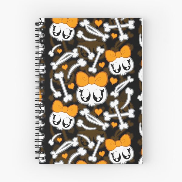 Item preview, Kawaii Skulls - BLACK designed and sold by Penelope Barbalios.