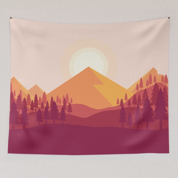 Item preview, Sunset Mountain Landscape (large) designed and sold by Lil-Salt.