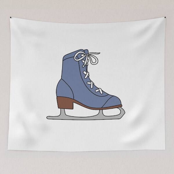 Item preview, Vintage Blue Ice Skate designed and sold by elmma design.