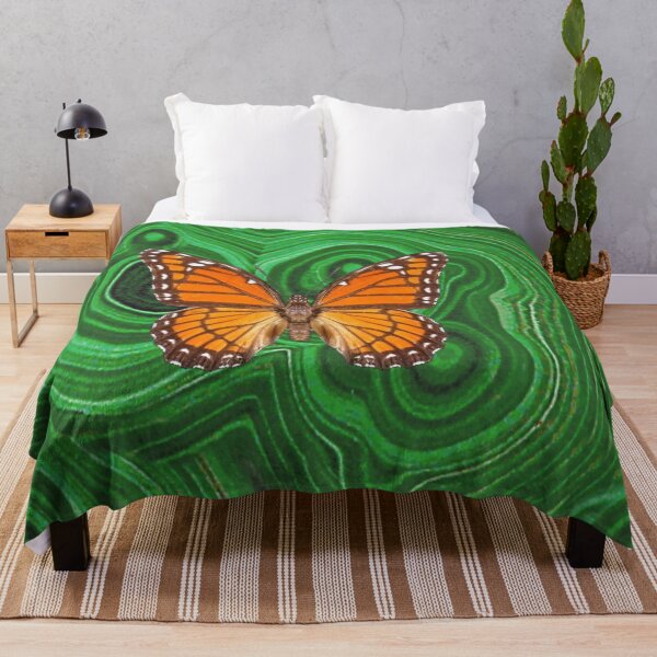 Item preview, CLASSIC ORANGE MONARCH GREEN RUSSIAN MALACHITE designed and sold by sharlesart.