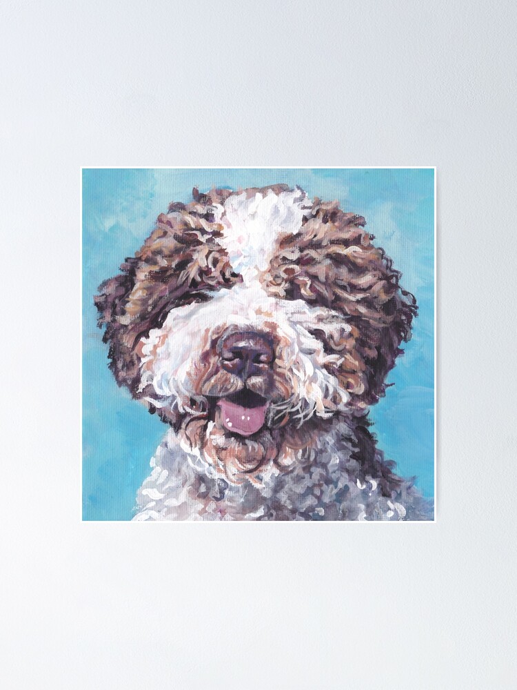 6 Portuguese Water Dog Blank Art Note Greeting Cards
