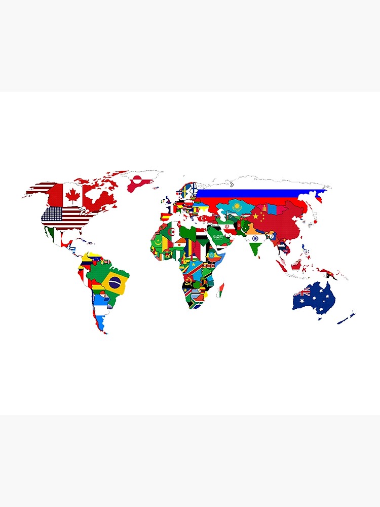 world flags map wall tapestry by worldflagco redbubble